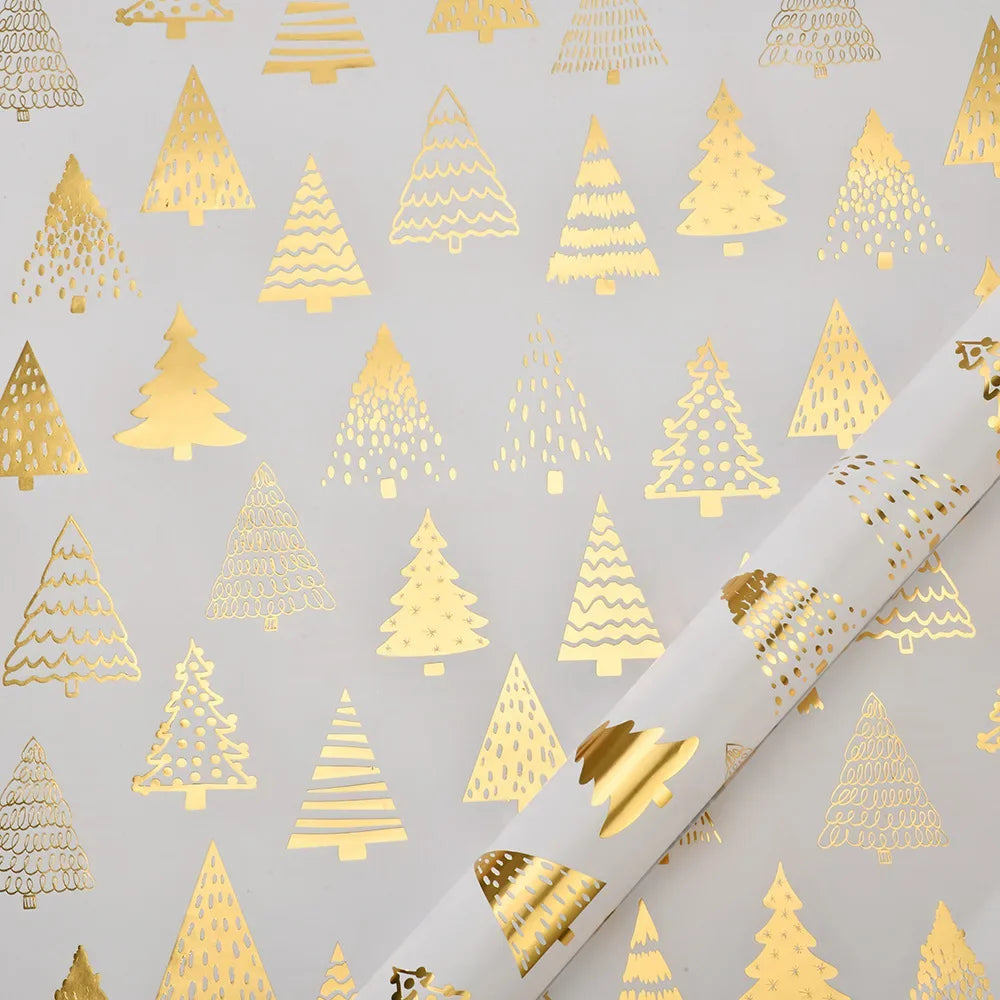 Festive Glossy Wrapping Paper for Christmas Gifts
