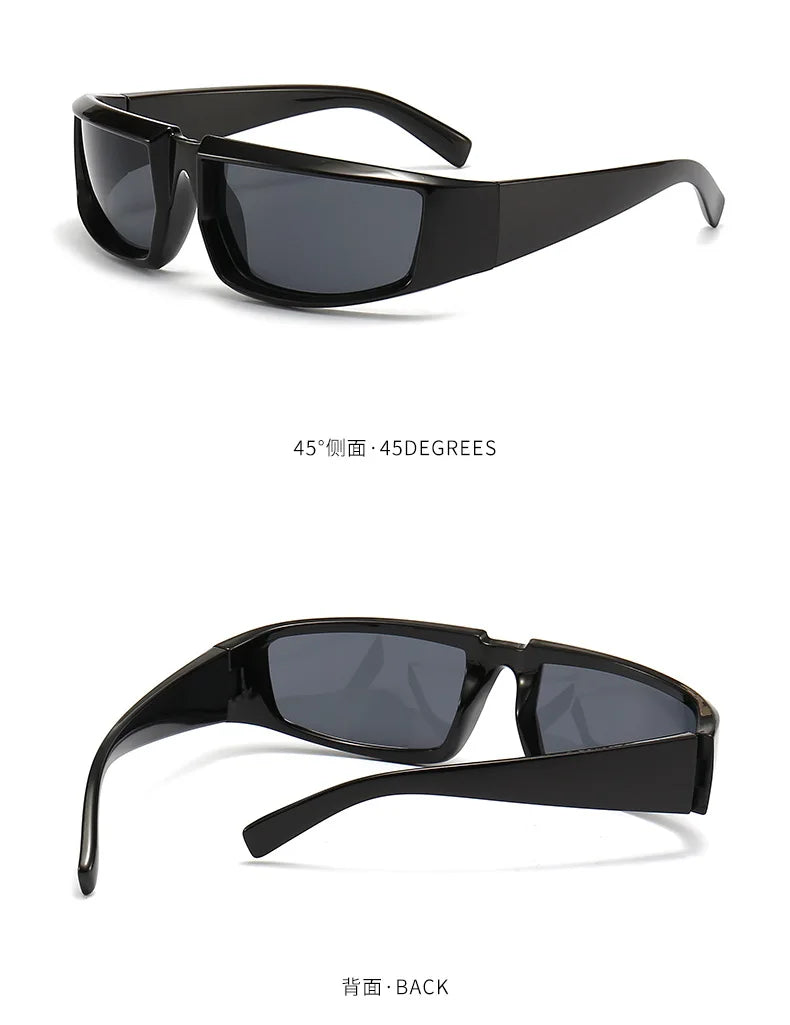 Future Science Technology Sense Sunglasses Men Women Concave Shape Sun Glasses Cool Punk Style Pair Summer Sports T206