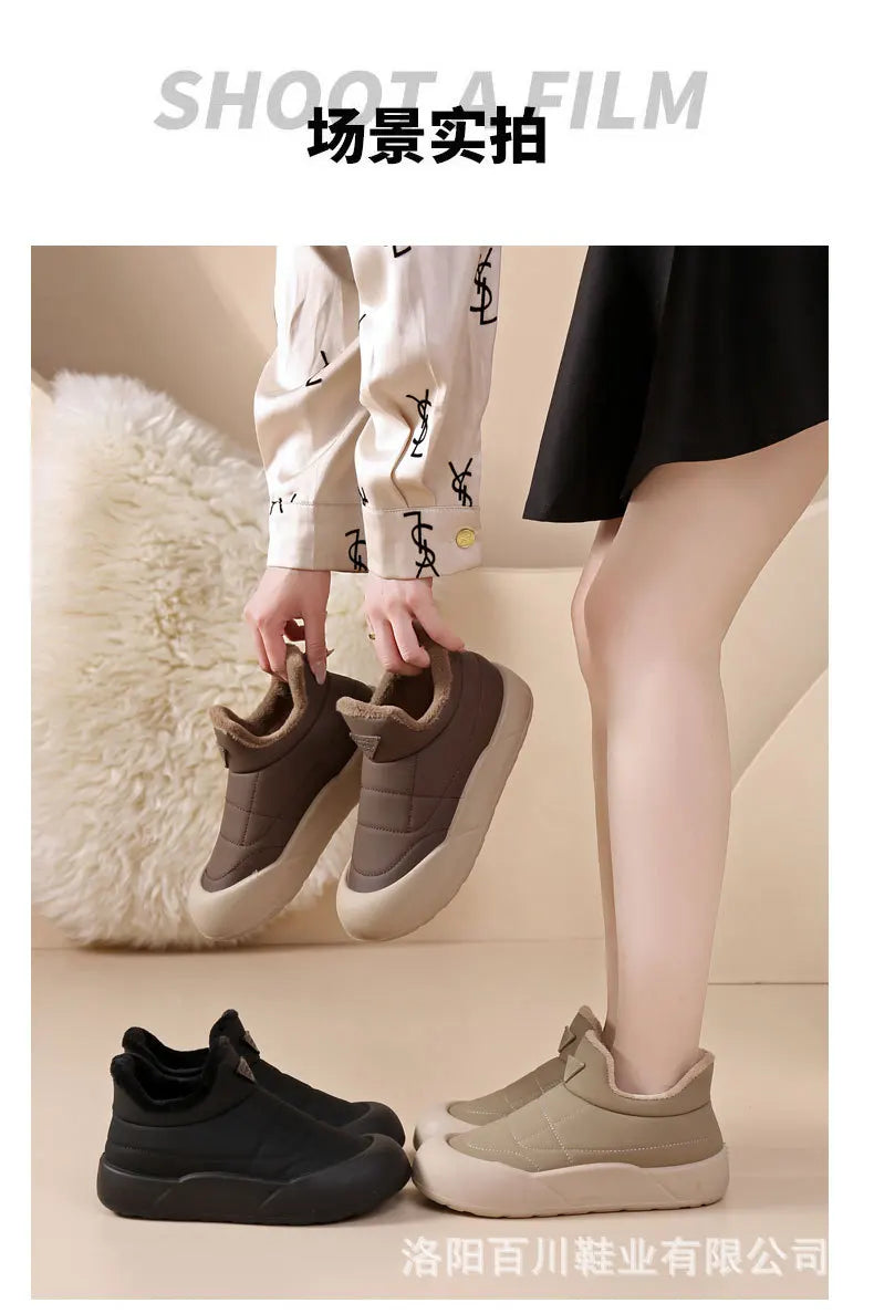 Winter Snow Boots for Women Fashion Women's Cotton Shoes Warm Waterproof Non-slip Women's Snow Boots Botas Mujer 2024 Tendencia