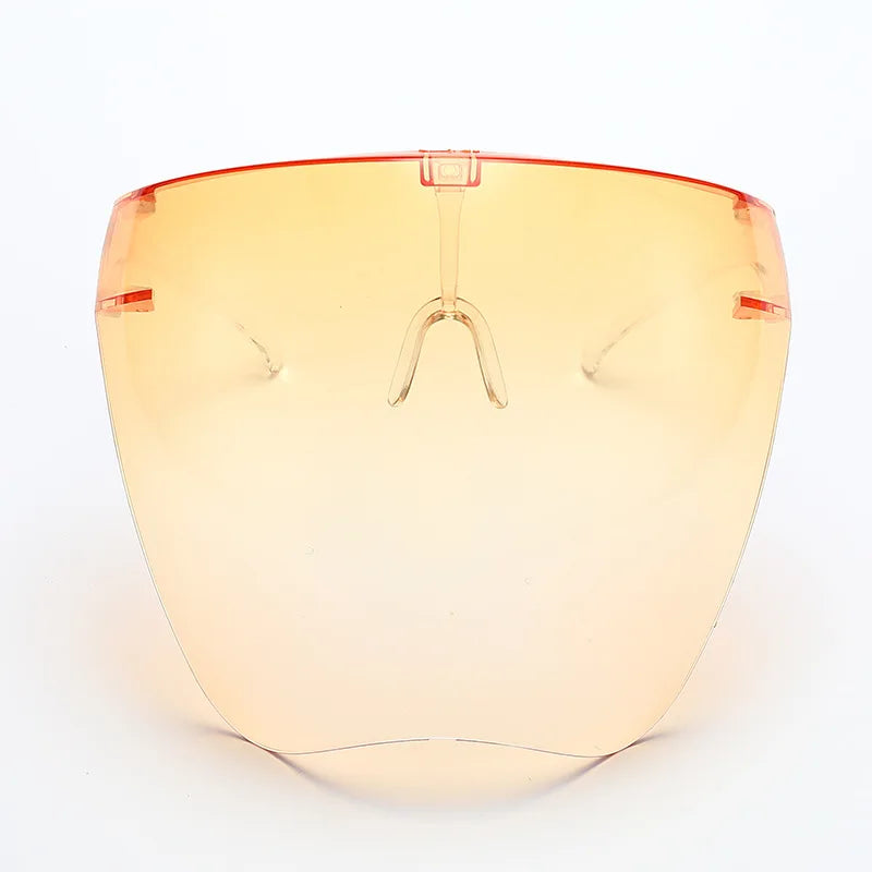 Full Face Sunglasses Mask Women Men Protective Faceshield Glasses Goggles Covered Spherical Lens Anti-Spray Cycling Sunglasses