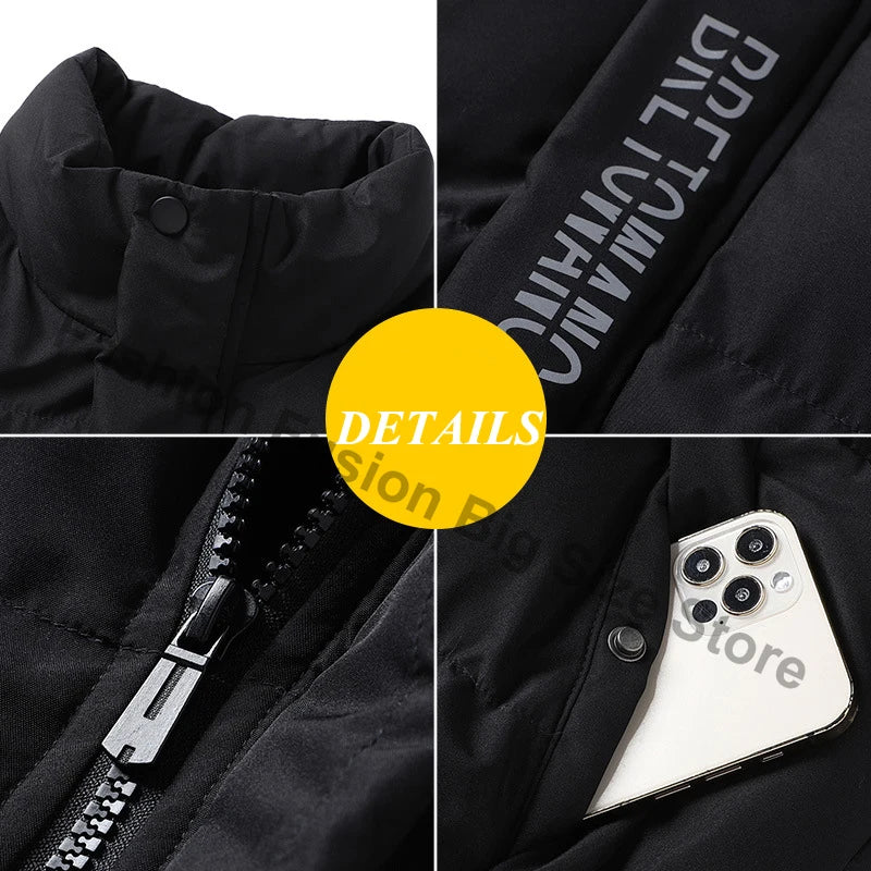 Winter Men's Jacket Fashion Men Thermal Parkas Coats Casual Classic Outwear Windbreaker Warm Padded Jackets Men Clothing