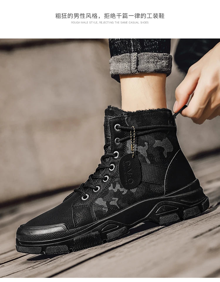 Cozy Winter Boots for Men 2025, New Year Snow Walking Style, Furry Lined, nice?