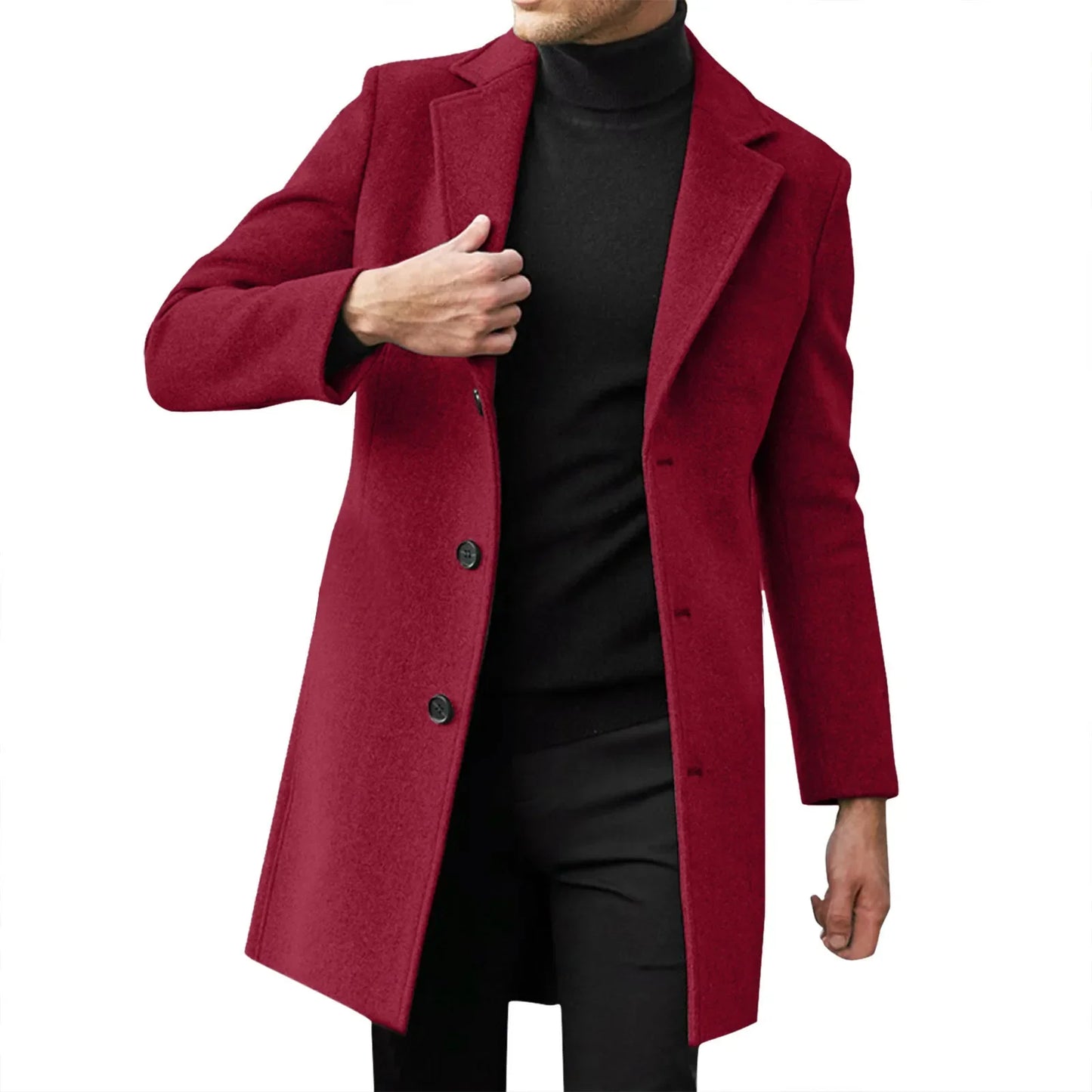 Winter Coats Man New Men's Clothing British Men Business Casual Woolen Coat Spring Jacket Men