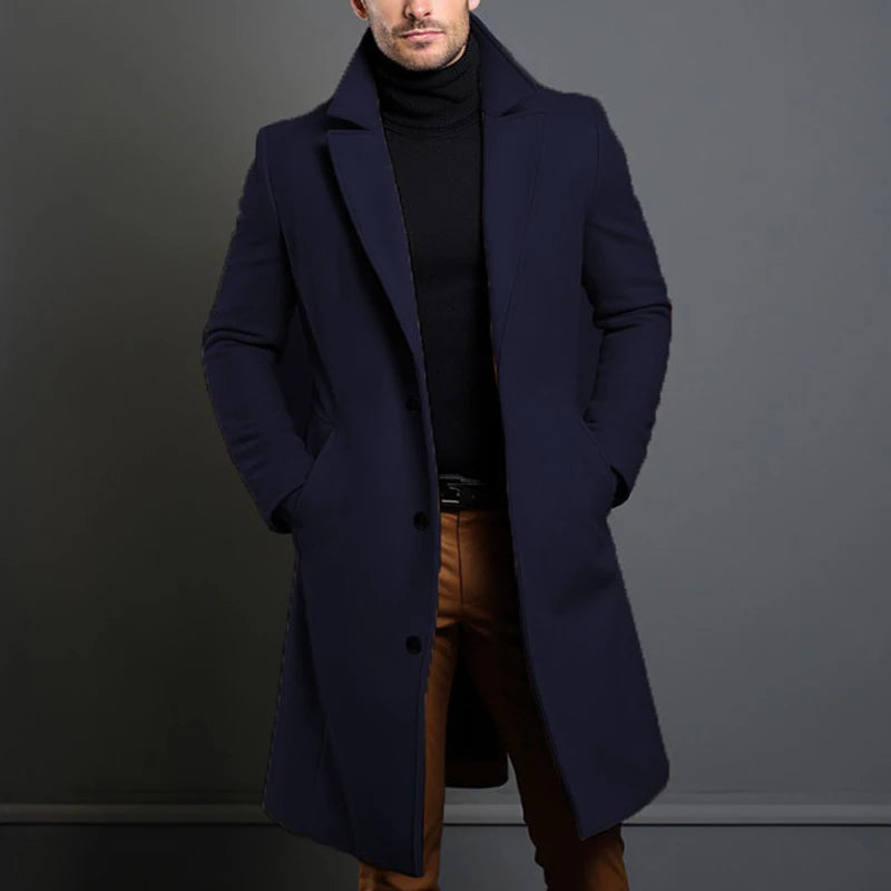Winter Men's Trench Coats Luxury