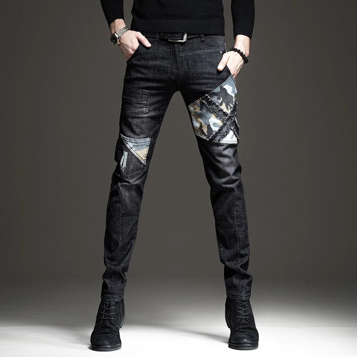 Trousers Jeans for Work Wear White Men Man Cowboy Pants with Print Y2k Vintage Xs Washed 2025 Trend Goth Classic Luxury Retro