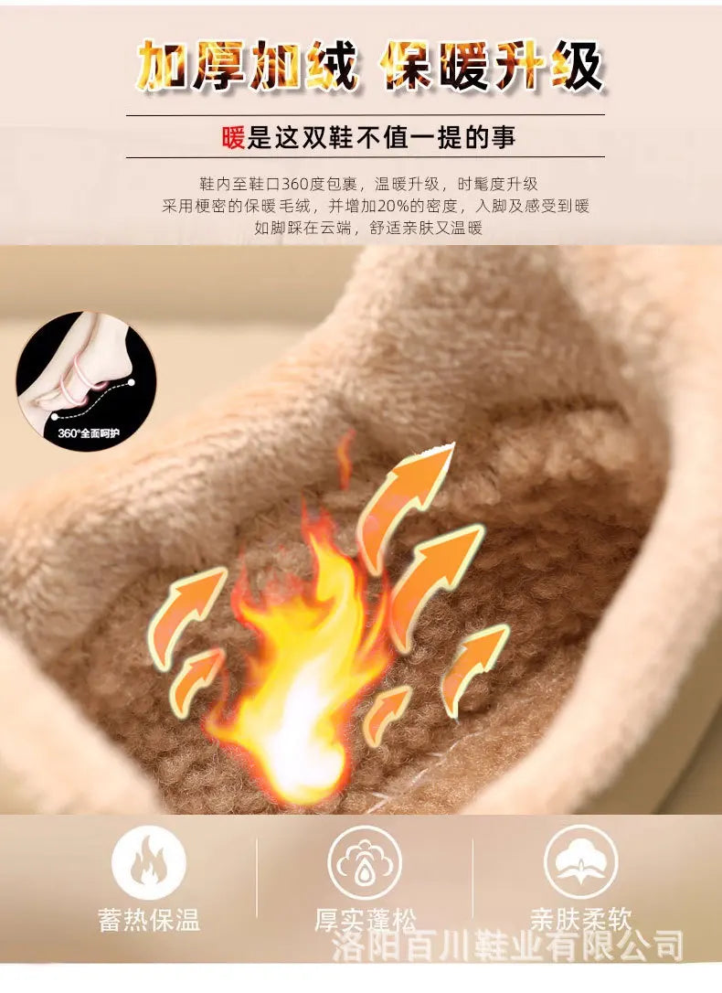 Winter Snow Boots for Women Fashion Women's Cotton Shoes Warm Waterproof Non-slip Women's Snow Boots Botas Mujer 2024 Tendencia