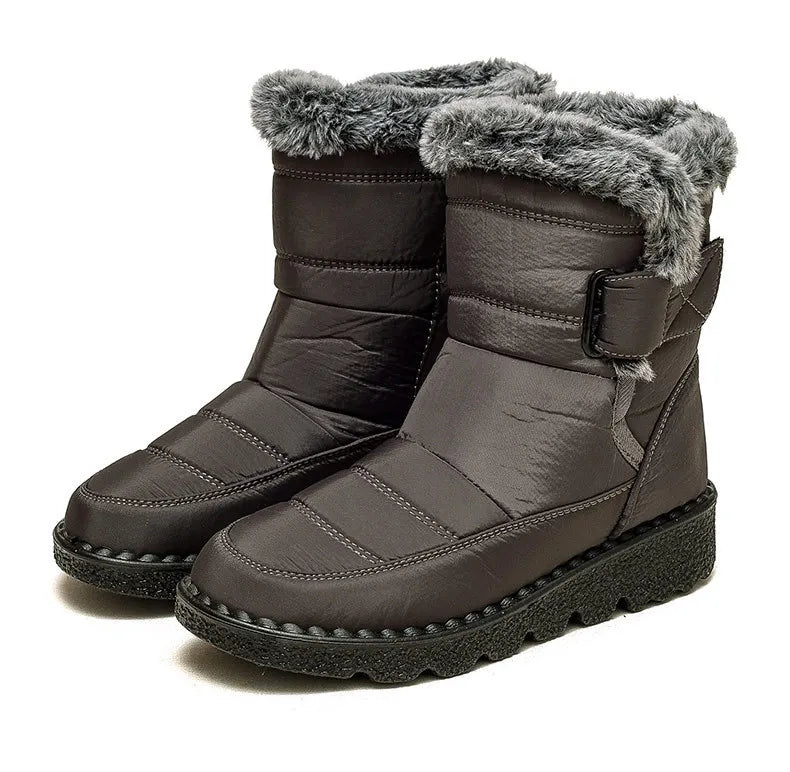 Women's Boots Fashion Winter Boots With Super Warm Fur Botas Mujer 2025 Winter Shoes Woman Snow Boots Elegant Woman Heeled Shoes