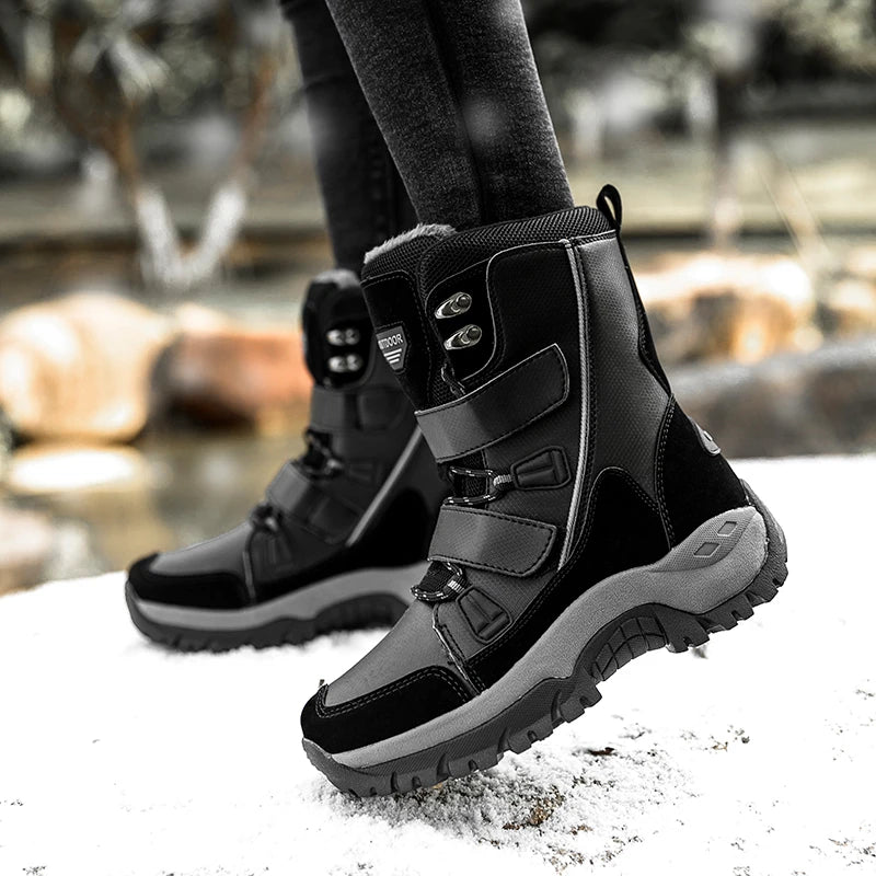 Winter Outdoor Women's Shoes Casual Shoes Snow Boots Warm  Fleece  Windproof  Durable  Versatile Outdoor Boots for Daily Use