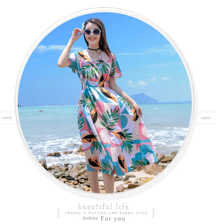 Family Matching Outfits Summer Beach Mother Daughter  Dresses Dad Son T-shirt & Shorts Family Look Couple Matching Outfit