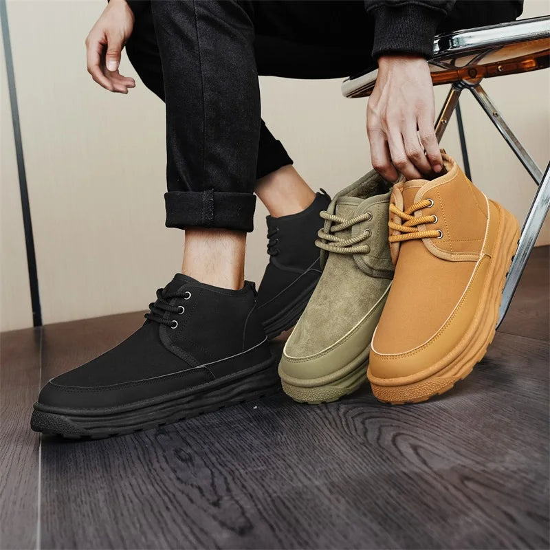 Men's Winter Warm Snow Boots Are Fashionable Versatile Anti Slip Comfortable and A Must-have for Winter Outings