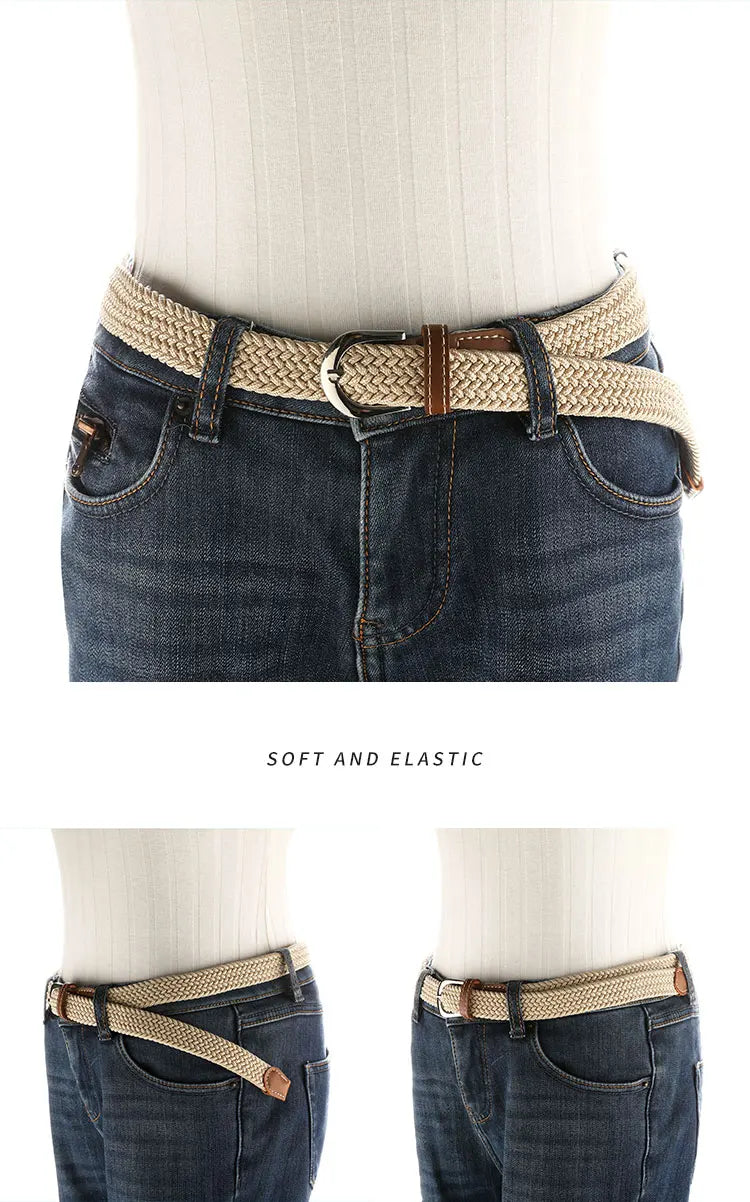 Women's Woven Belt | Elastic Woven Belt | The Bargain Basement