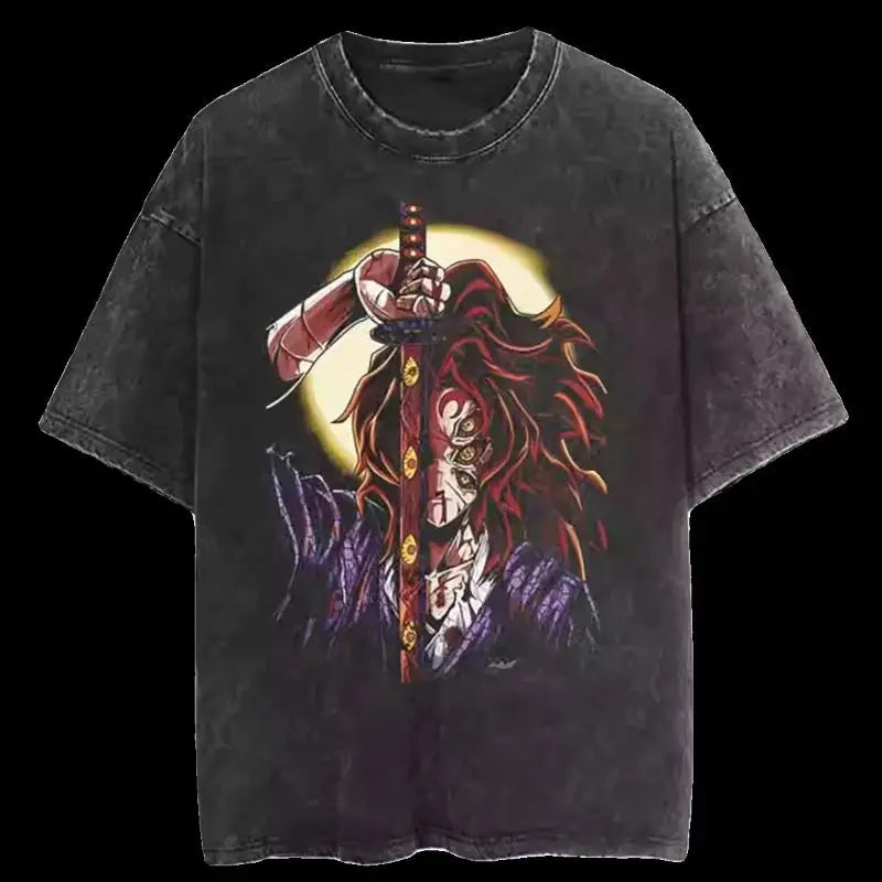 Mens Clothes New Arrival  Tee Shirt Homme Graphic T-Shirts Men Tshirt for Men Ropa Hombre Japanese Anime Graphic Washed 61351