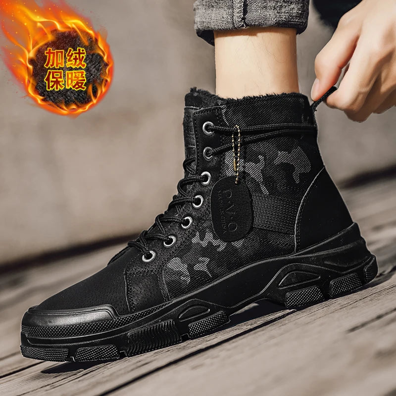 Cozy Winter Boots for Men 2025, New Year Snow Walking Style, Furry Lined, nice?