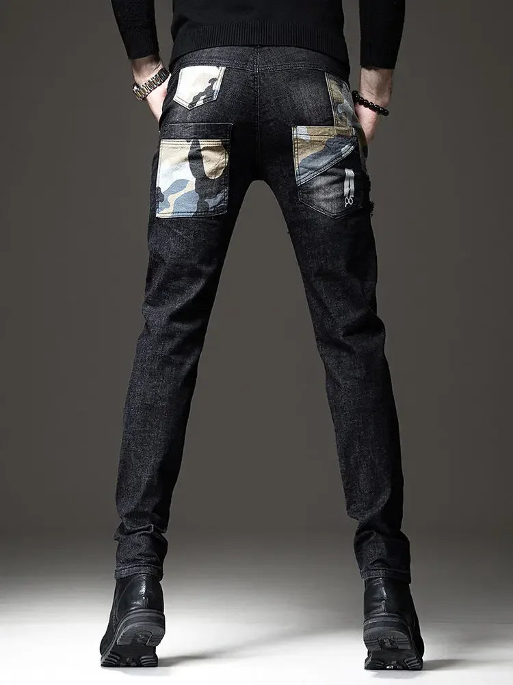 Trousers Jeans for Work Wear White Men Man Cowboy Pants with Print Y2k Vintage Xs Washed 2025 Trend Goth Classic Luxury Retro