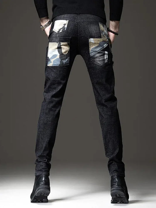 Trousers Jeans for Work Wear White Men Man Cowboy Pants with Print Y2k Vintage Xs Washed 2025 Trend Goth Classic Luxury Retro