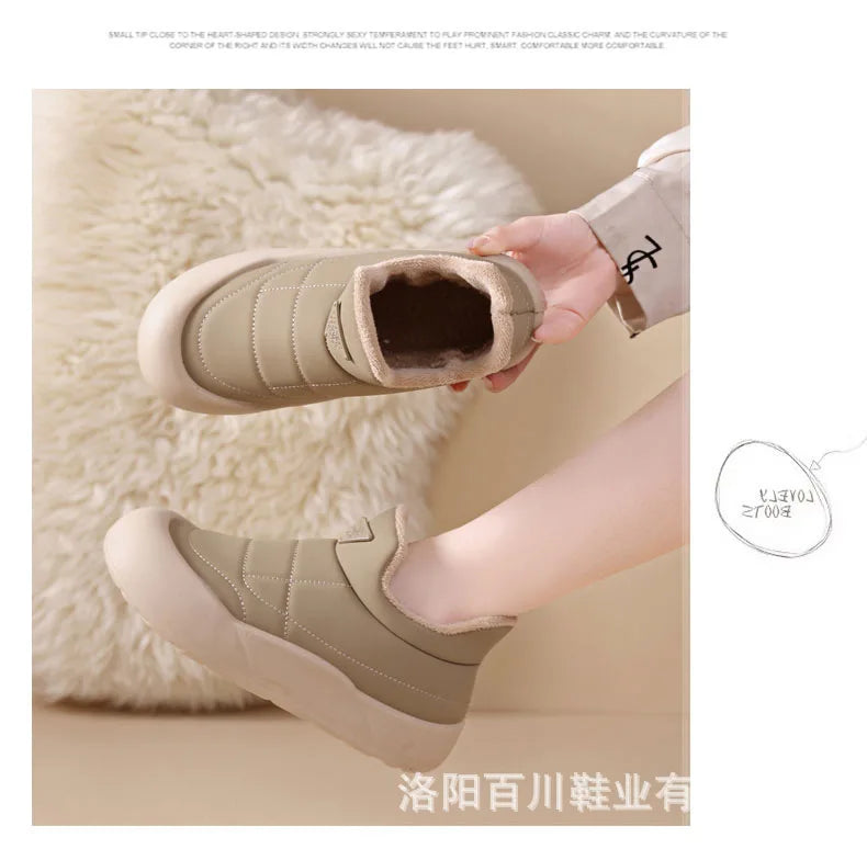 Winter Snow Boots for Women Fashion Women's Cotton Shoes Warm Waterproof Non-slip Women's Snow Boots Botas Mujer 2024 Tendencia
