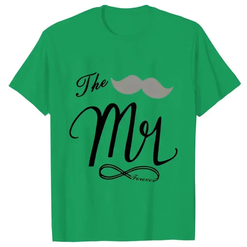 Couple Matching Shirts Outfits Set for Couples Him and Her Husband Wife T-shirts Anniversary Gifts Clothes Dating Couples Tshirt