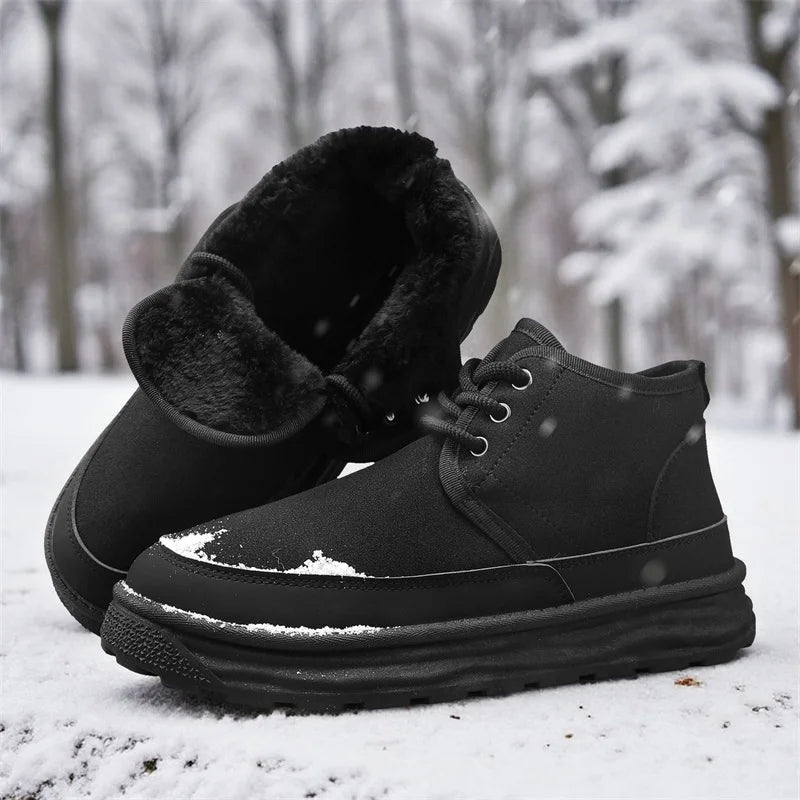 Men's Winter Warm Snow Boots Are Fashionable Versatile Anti Slip Comfortable and A Must-have for Winter Outings