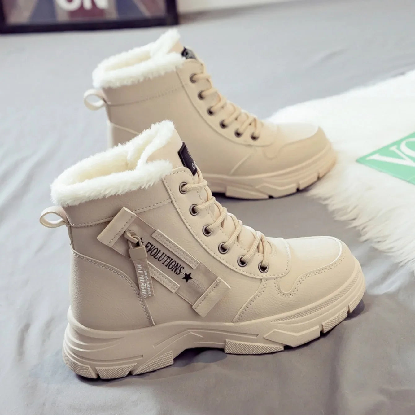 Winter Snow Boots for Women 2025 New Casual High-top Shoes Warm Sneakers Platform Comfortable Ankle Boots Women Shoes for Women