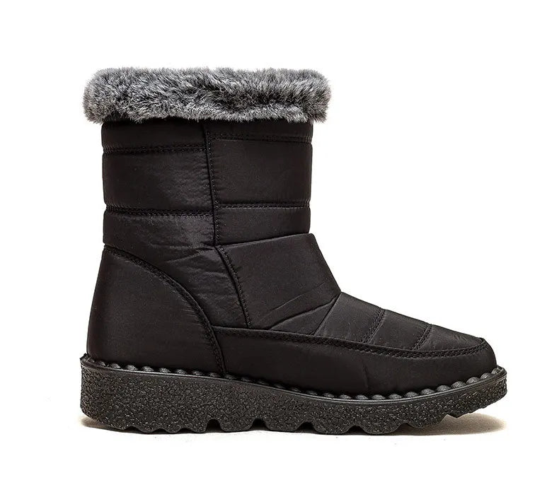 Women's Boots Fashion Winter Boots With Super Warm Fur Botas Mujer 2025 Winter Shoes Woman Snow Boots Elegant Woman Heeled Shoes