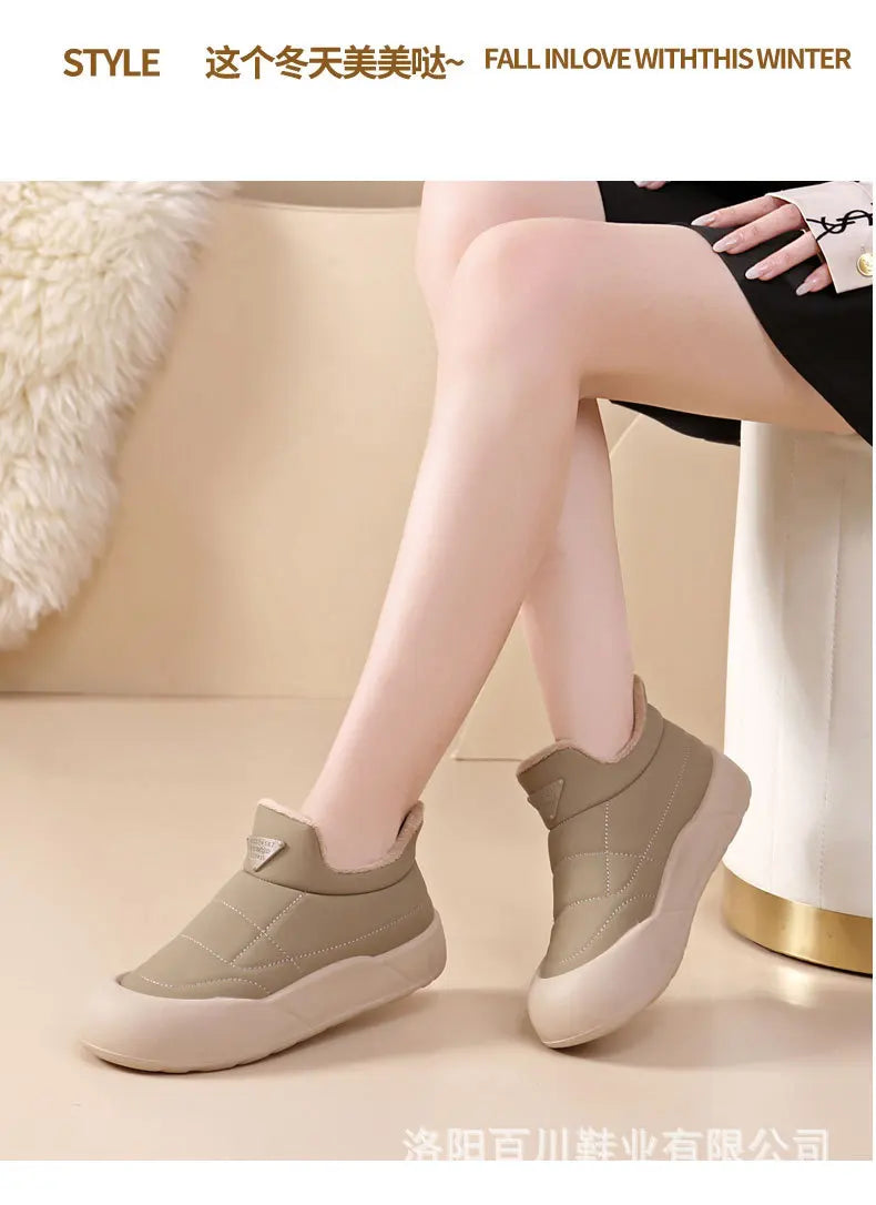 Winter Snow Boots for Women Fashion Women's Cotton Shoes Warm Waterproof Non-slip Women's Snow Boots Botas Mujer 2024 Tendencia