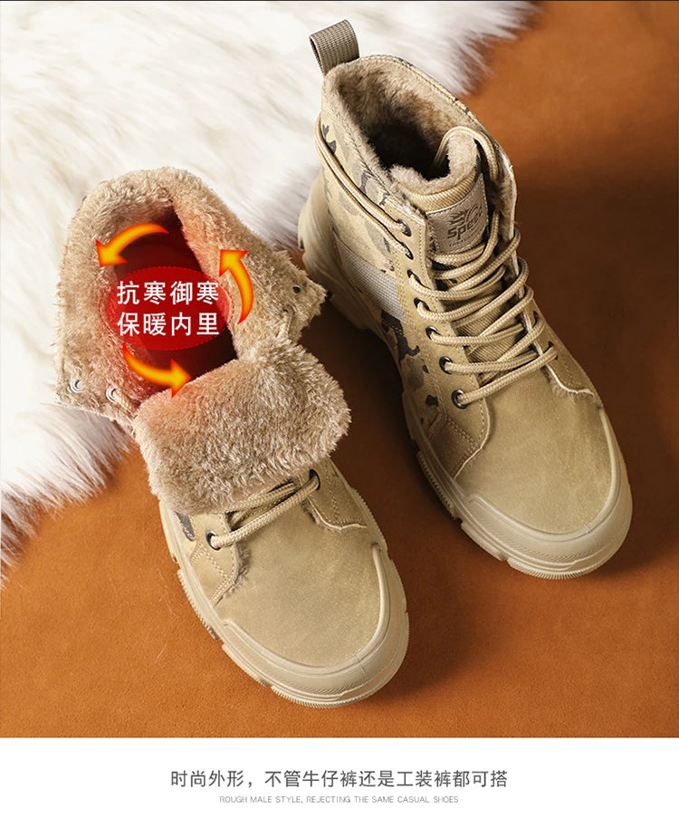 Cozy Winter Boots for Men 2025, New Year Snow Walking Style, Furry Lined, nice?