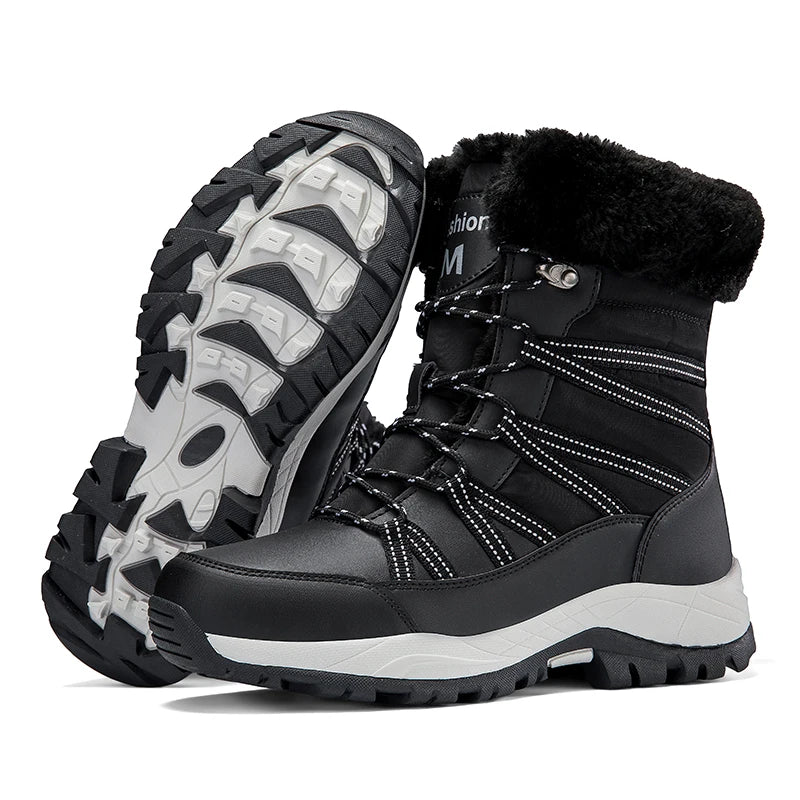 2025 Winter Snow Boots Cotton Shoes Waterproof and Cold proof Long Boots for Women Outdoor with Thick Velvet and Warmth 36-42