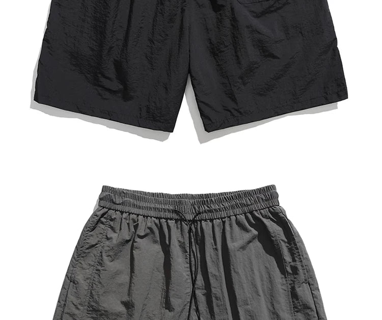 Youwenlu Men's Workwear orts Summer Trendy Loose American Sle Casual Straight Leg Wide Leg Sports Five-Quarter Pants