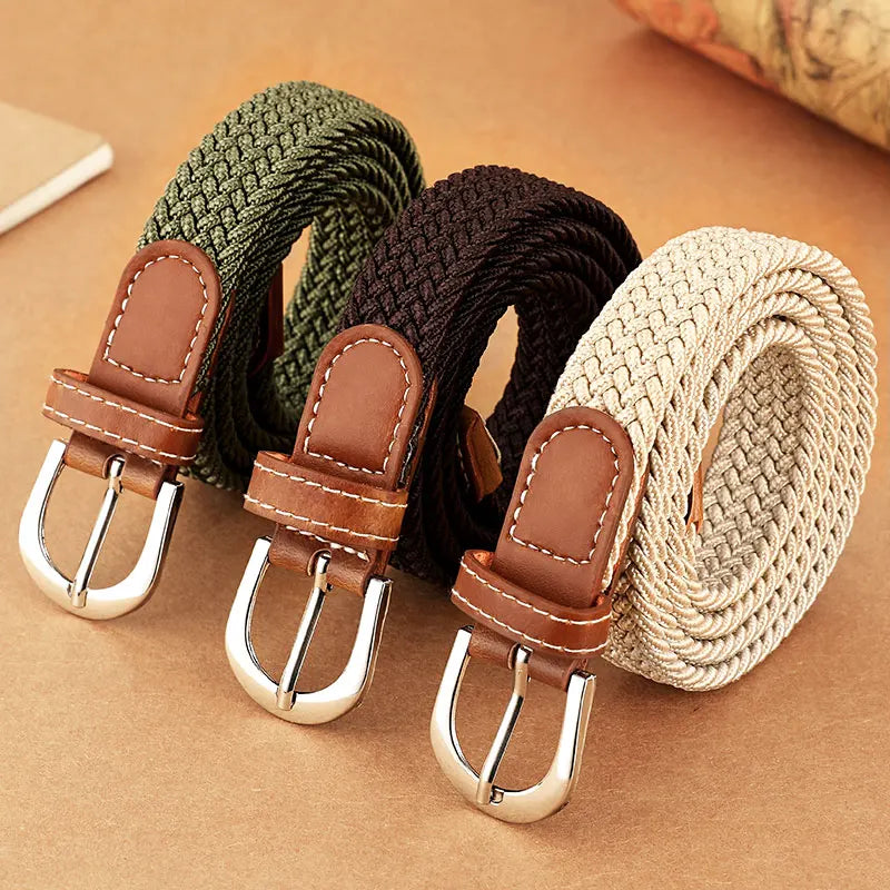 Women's Woven Belt | Elastic Woven Belt | The Bargain Basement