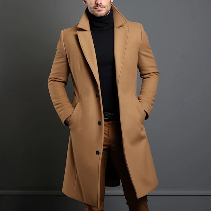 Winter Men's Trench Coats Luxury