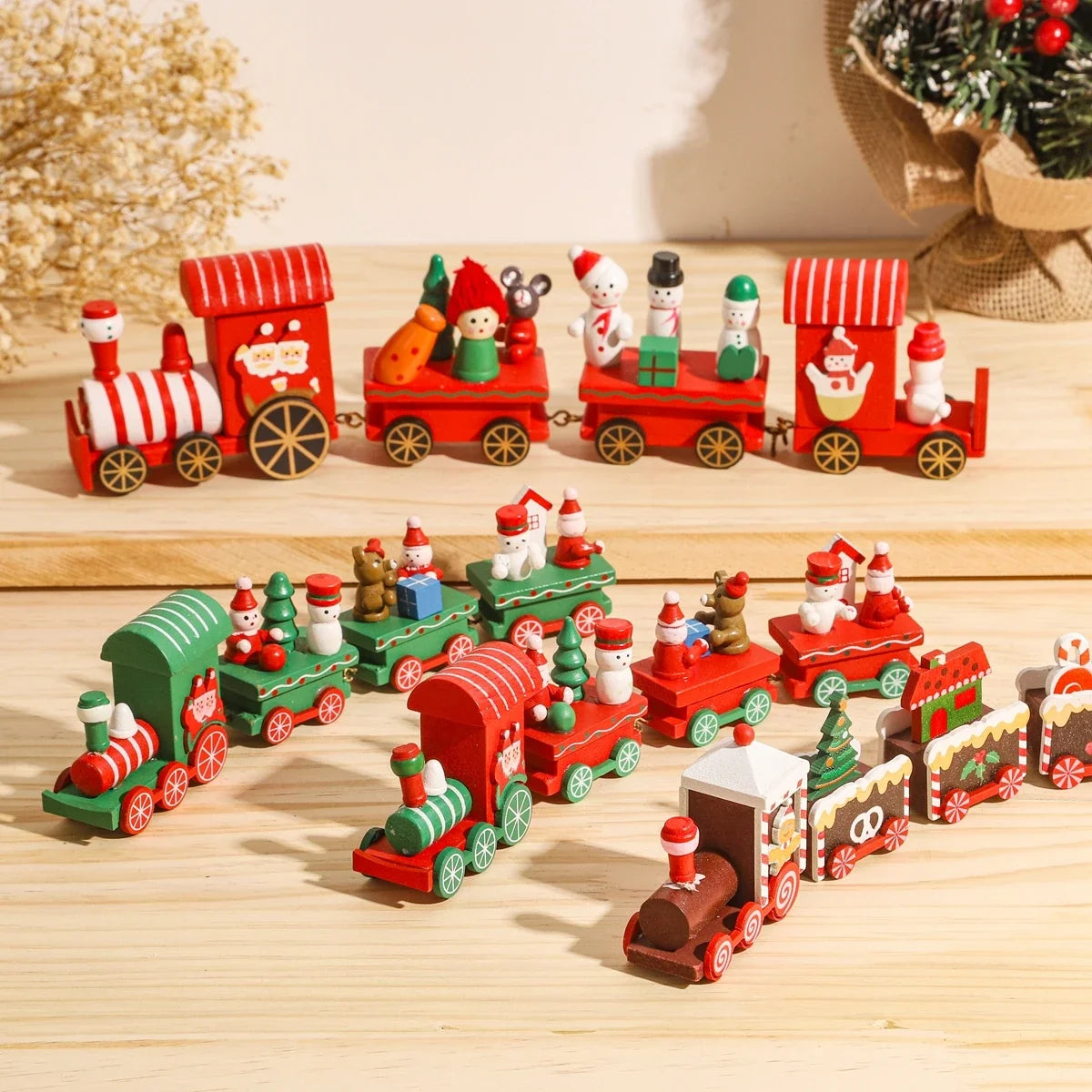 Christmas Decorations for Home Cristmas Ornament Christmas Train Merry  Xmas Navidad Noel Gifts Happy New Year