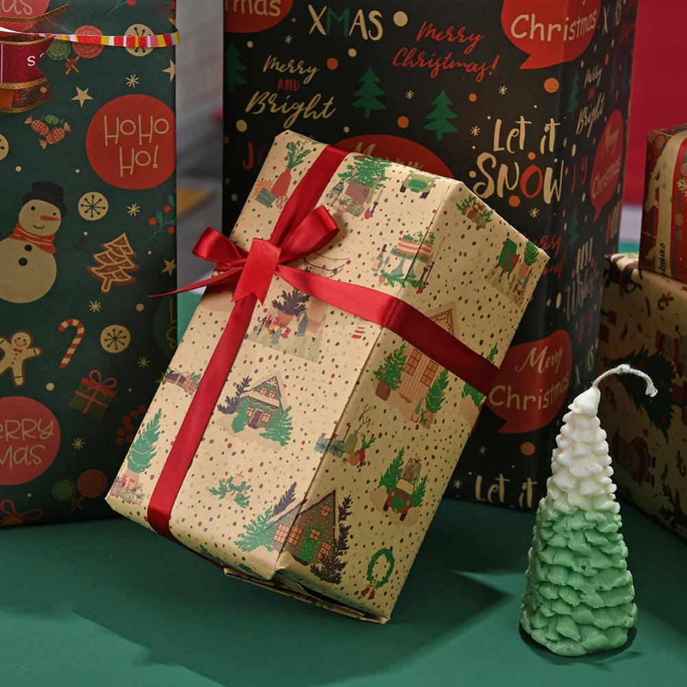 DIY Christmas & New Year Craft Wrapping Paper12q`1