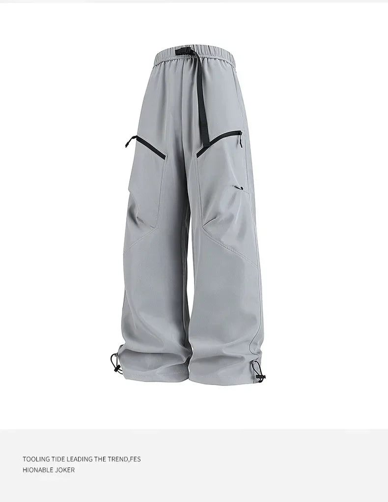 Thin workwear pants for men 2025 new style summer loose straight-leg men's pants wide-leg casual pants