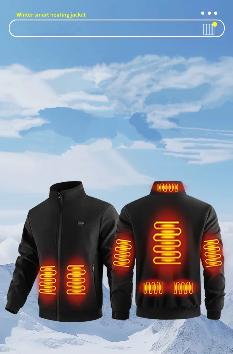 Versatile Polar Fleece Thick Heating Warm Jacket