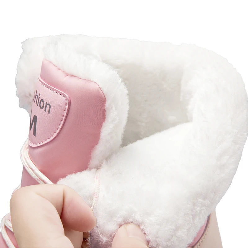 2025 Winter Snow Boots Cotton Shoes Waterproof and Cold proof Long Boots for Women Outdoor with Thick Velvet and Warmth 36-42