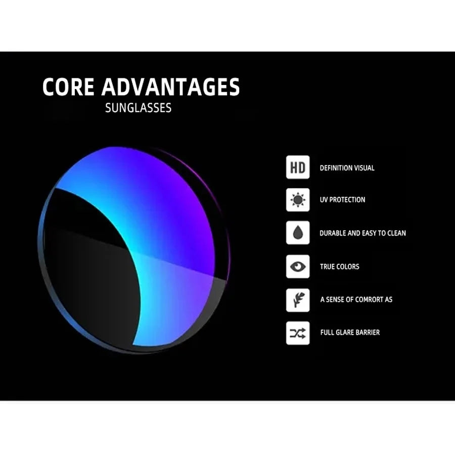 4PCS Fashion Vintage Square Sunglasses Men Women Fishing Driving Man Luxury Brand Designer Sun Glasses Anti-Glare Retro Eyewear