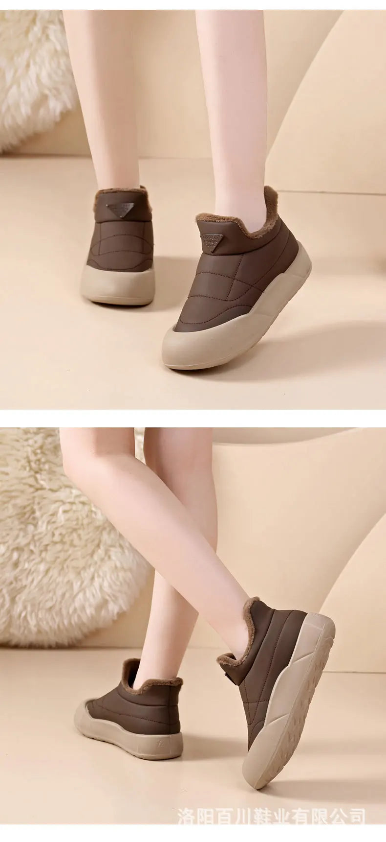 Winter Snow Boots for Women Fashion Women's Cotton Shoes Warm Waterproof Non-slip Women's Snow Boots Botas Mujer 2024 Tendencia