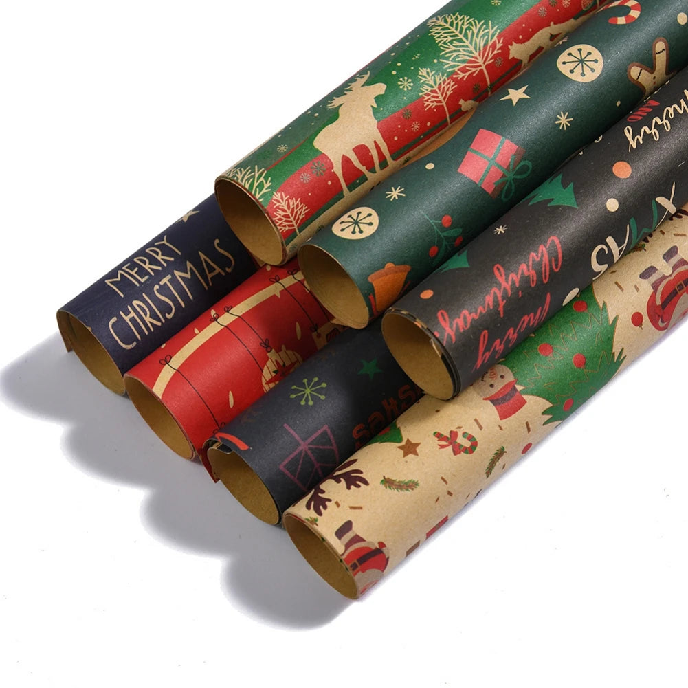 DIY Christmas & New Year Craft Wrapping Paper12q`1