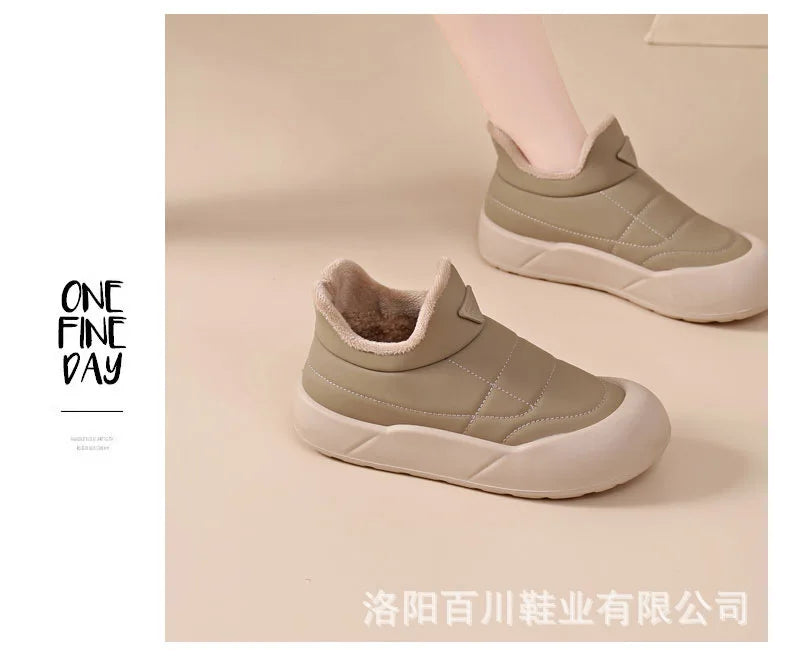 Winter Snow Boots for Women Fashion Women's Cotton Shoes Warm Waterproof Non-slip Women's Snow Boots Botas Mujer 2024 Tendencia