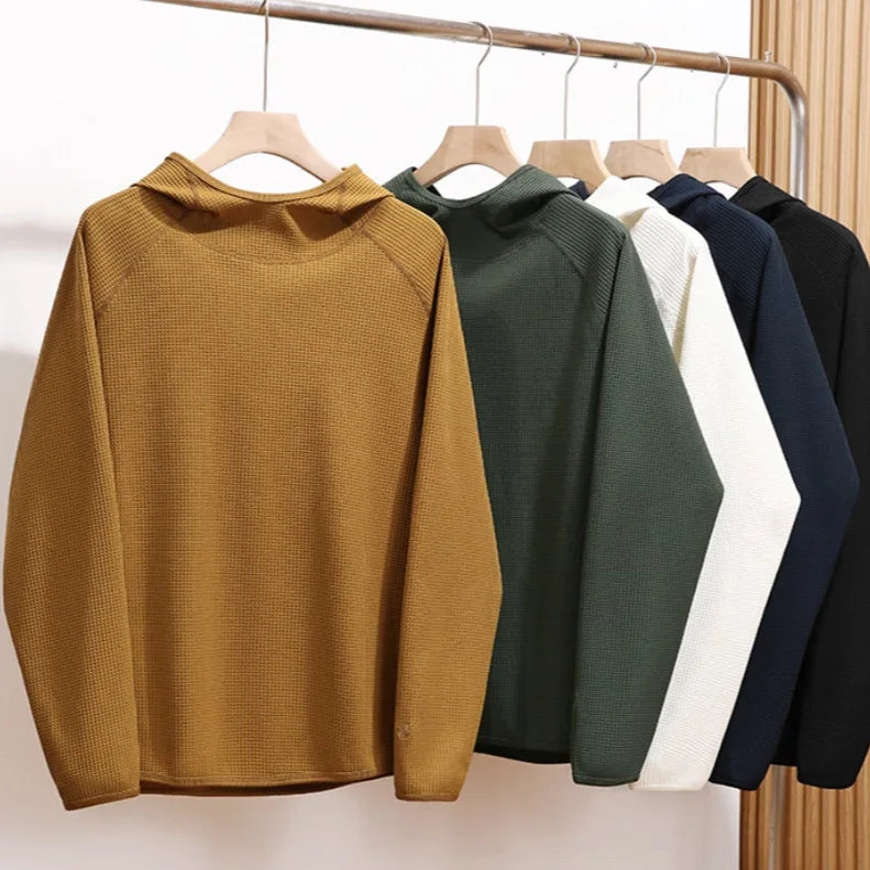 Men's Casual Trousers - New Loose Fit Workwear with Fleece Lining, Available in Various Sizes and Colors"