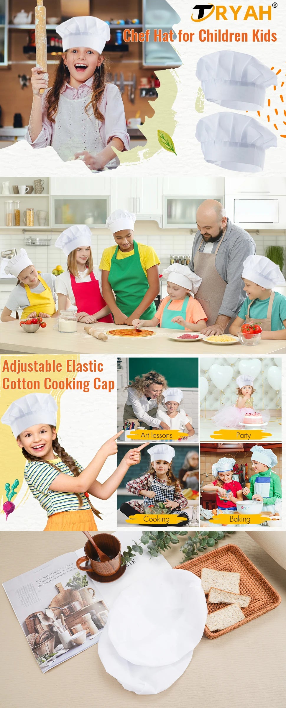 Hat 's Hat  Kitchen Hat Elastic For    