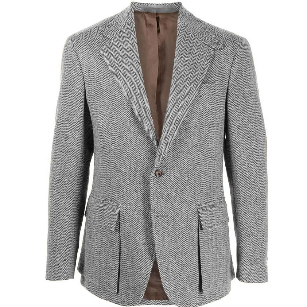 Elegant Man Dress Jackets Men Suit Men's Herringbone Blazers Business Casual Single Breasted Suits Sport Coats For Autumn Wnter