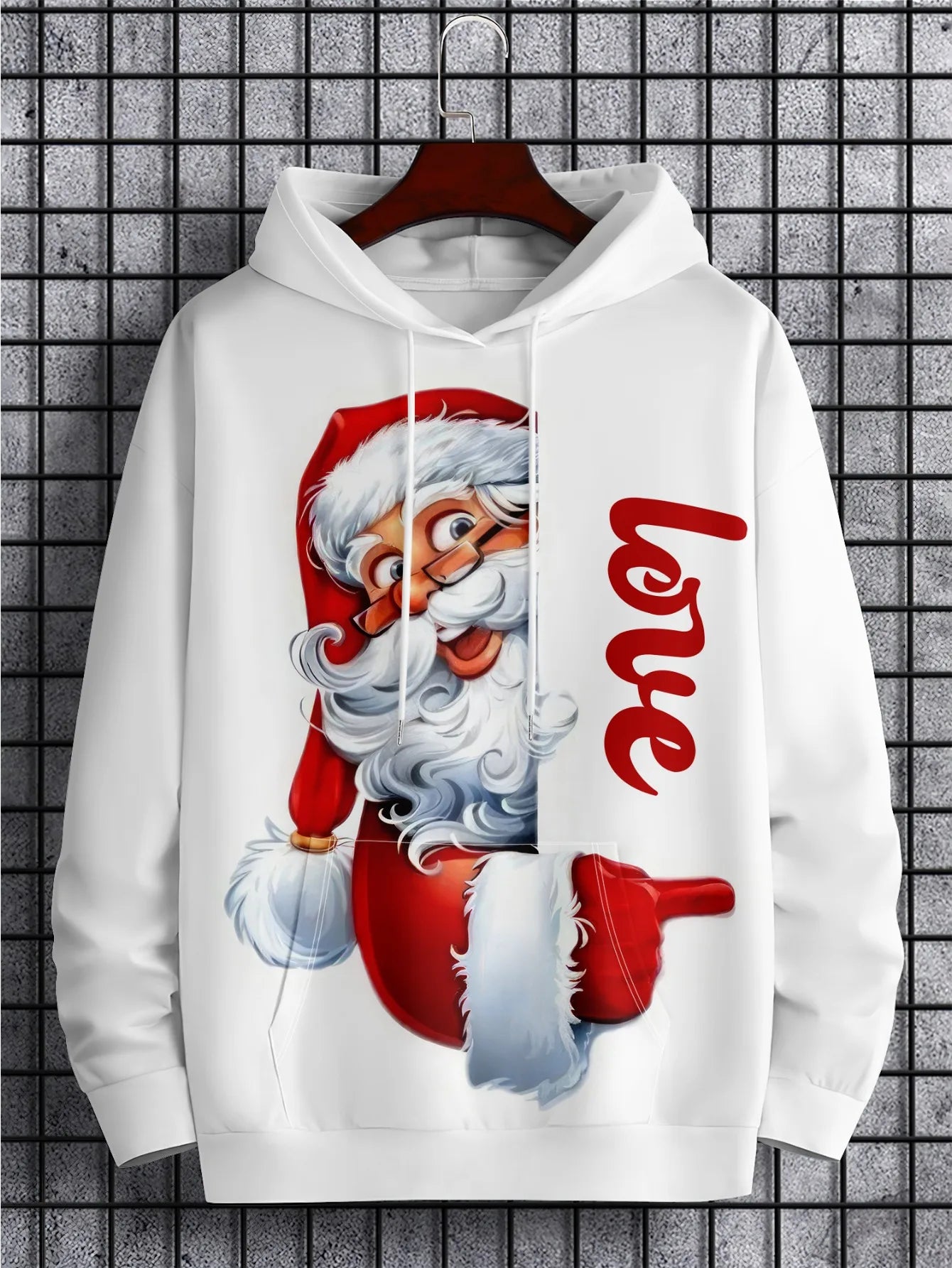 Christmas New Holiday Hoodie, Fun and Casual Fashion, Santa Claus 3D Print, New Year Fashion Sports Sweatshirt