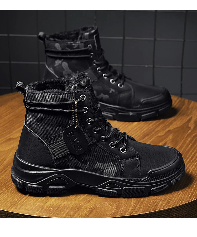 Cozy Winter Boots for Men 2025, New Year Snow Walking Style, Furry Lined, nice?