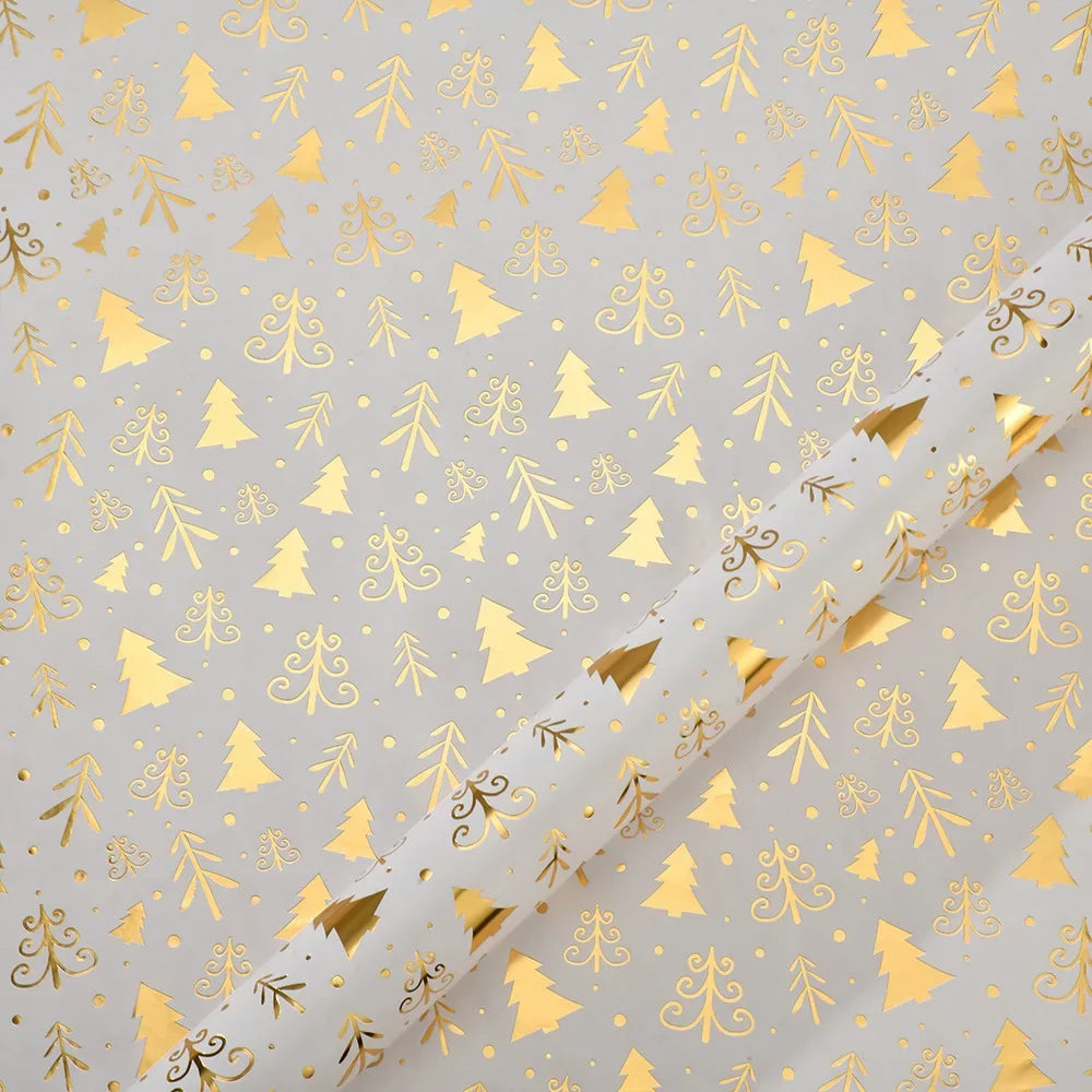 Festive Glossy Wrapping Paper for Christmas Gifts