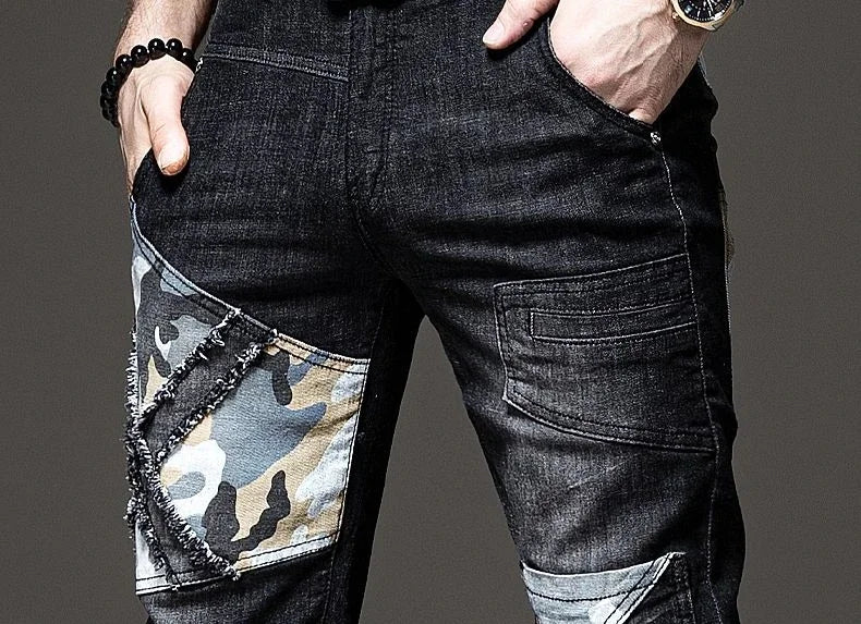 Trousers Jeans for Work Wear White Men Man Cowboy Pants with Print Y2k Vintage Xs Washed 2025 Trend Goth Classic Luxury Retro