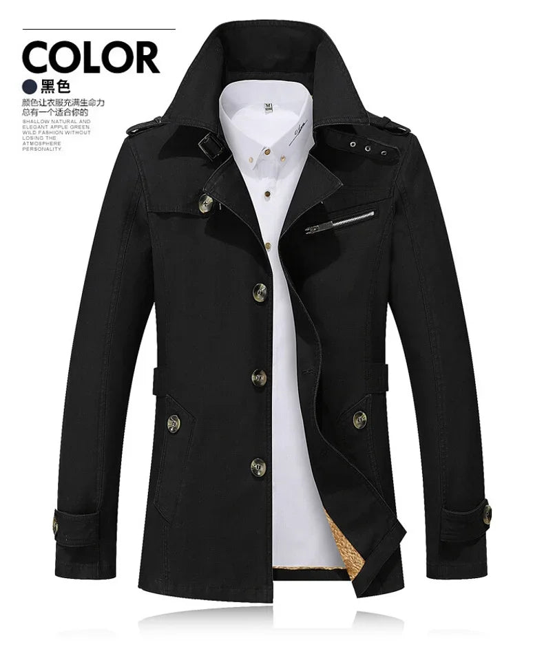 Winter Fashion Windbreaker Coat for Men Outdoor Casual Vintage Streetwear High Quality Thickened Warm Men Cotton Jacket Hot Sale