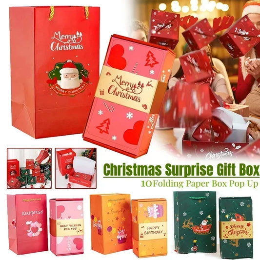 DIY Christmas & Birthday Explosion Gift Box Set