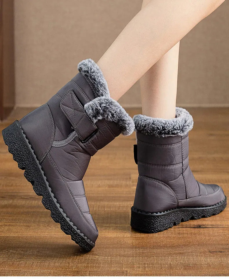 Women's Boots Fashion Winter Boots With Super Warm Fur Botas Mujer 2025 Winter Shoes Woman Snow Boots Elegant Woman Heeled Shoes
