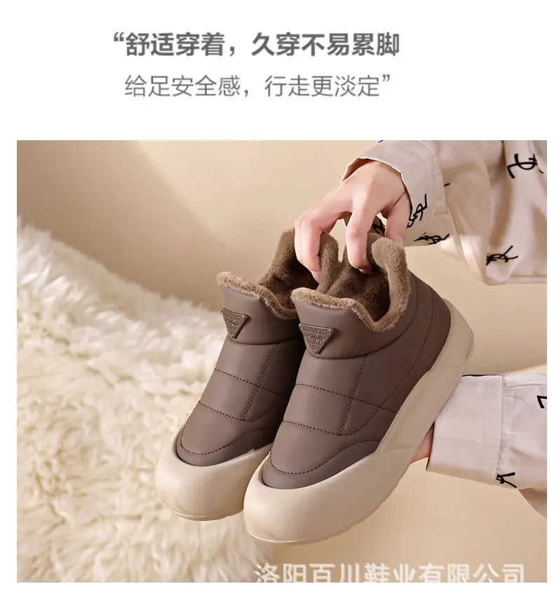 Winter Snow Boots for Women Fashion Women's Cotton Shoes Warm Waterproof Non-slip Women's Snow Boots Botas Mujer 2024 Tendencia